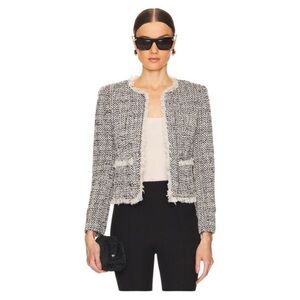 Defected NWT L'AGENCE Angelina Metallic Tweed Jacket